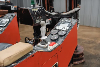 Ditch Witch JT4020 MACH 1 control console with joystick, 752 display, pressure gauges, and ESID interface.