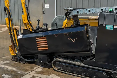 2021 Vermeer D8x12 HDD operator station, joystick controls, rubber tracks, black engine cover with vents, diesel fuel label