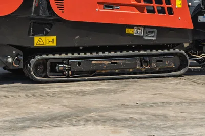2021 Ditch Witch JT20 horizontal directional drill side profile showing clean rubber tracks and chassis housing.